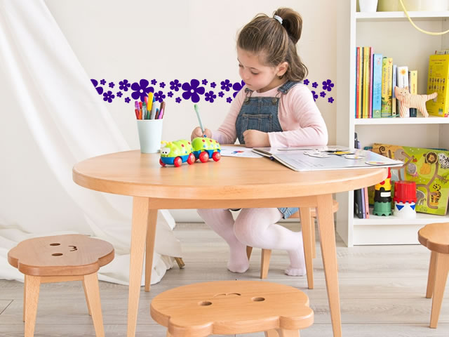 Alojamiento Deshonestidad Contratación Cenefa flores baby para cuarto de niña en vinilo adhesivo